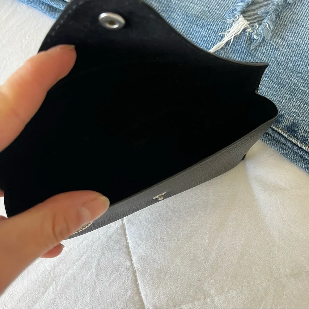 Ray-Ban Sunglasses Case Black Faux Leather Pebbled Softcase Medium‎